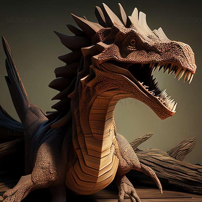 3D модель Гигантспинозавр (STL)